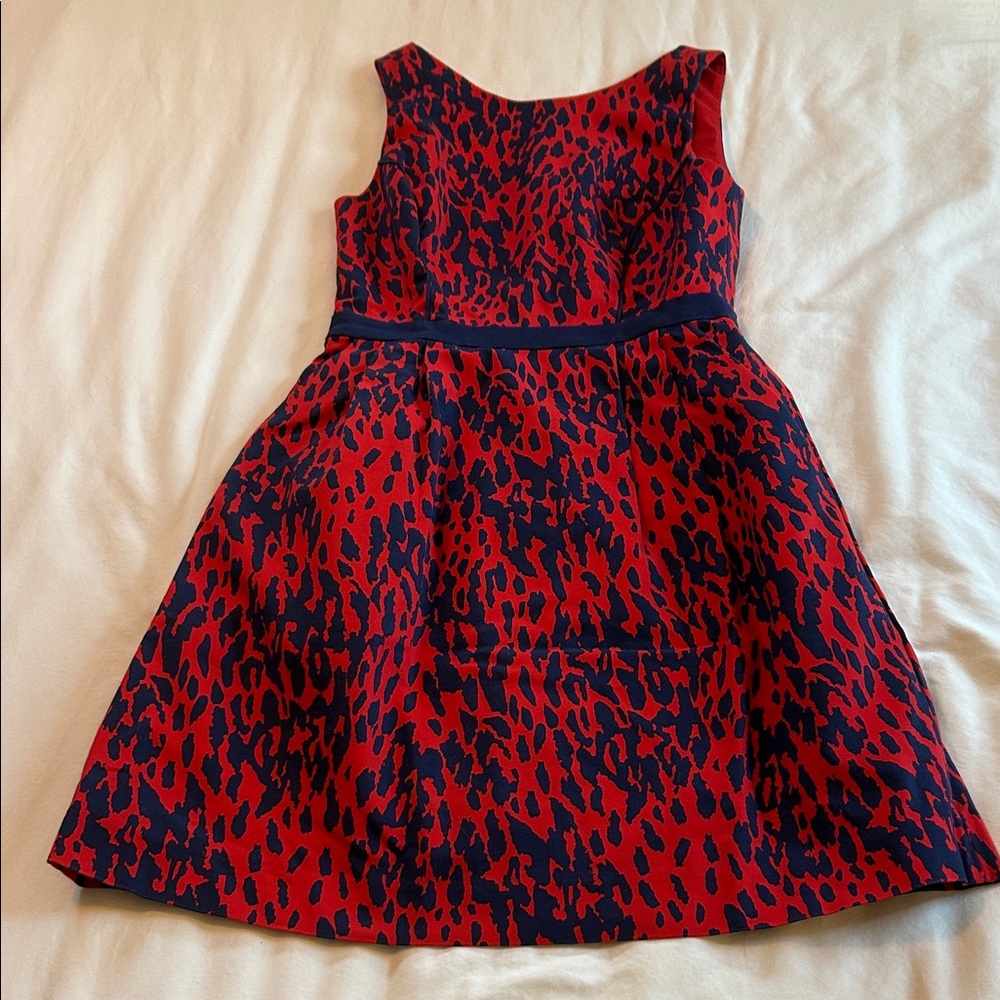 The Limited Red and Black Patterned Dress